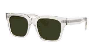 Das Bild zeigt die Oliver Peoples Sonnenbrille OV5564SU 1757P1 leicht seitlich.